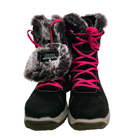 Womens Santana Canada black weatherproof Winter boots size 39 NEW without box - Picture 1 of 11